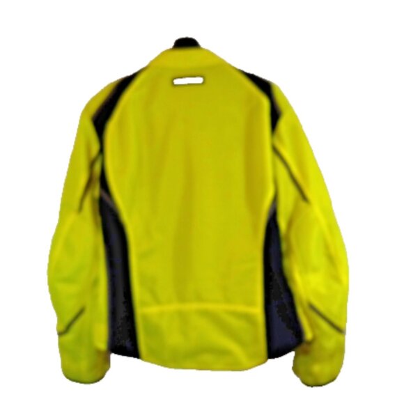 Women’s Hi-Vis Yellow-Black Mesh Motorcycle Jacket 3XL Yellow Black CE Armor EUC - Picture 4 of 16